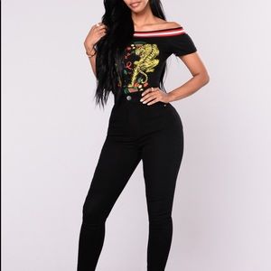 High Rise Jeans - Black